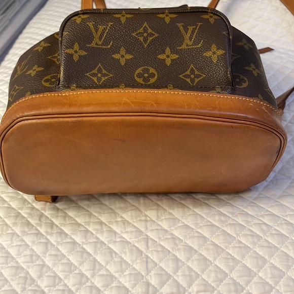 Authentic Louis Vuitton Backpack Nag Montsouris MM Monogram Used LV Vintage. - Picture 5 of 14